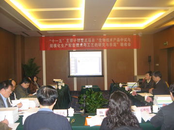 生物技術產品中試與規模化生產配套技術取得重要進展——國家科技支撐計劃重點項目課題驗收會在京召開